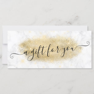 Elegant gold glitter marble makeup artist