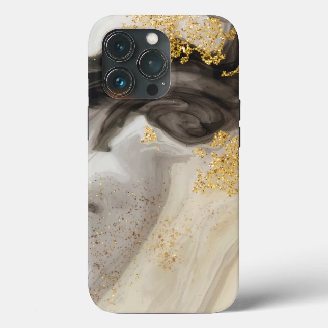 Elegant Gold Glitter Marble   Modern Chic   Case-Mate iPhone Case (Back)