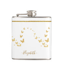 Elegant Gold Glitter Monogram Name