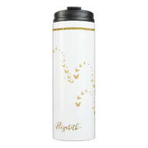 Elegant Gold Glitter Monogram Name