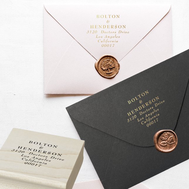 Elegant Gold Glitz Floral Wreath Wedding Rubber Stamp (Creator Uploaded)