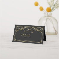 Elegant Gold Gothic Tarot Card Wedding