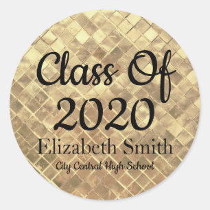 Elegant Gold Graduation Envelope Seals
