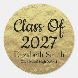 Elegant Gold Graduation Envelope Seals