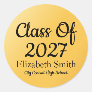 Elegant Gold Graduation Envelope Seals