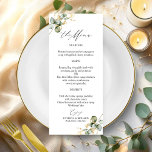 Elegant Gold Greenery Wedding Menu Cards<br><div class="desc">Prepare to embark on a magical journey of love with our breathtaking wedding suite, crafted especially for lovers of nature! This fabulous collection is the ultimate addition to your dreamy garden party or enchanting nature-themed celebration. It includes everything you could possibly need, from a stunning welcome sign to personalised napkins...</div>