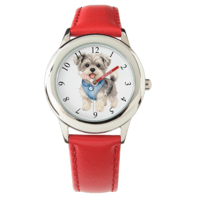 Elegant Gold Grooming Pet Personalized Collection Watch (Front)