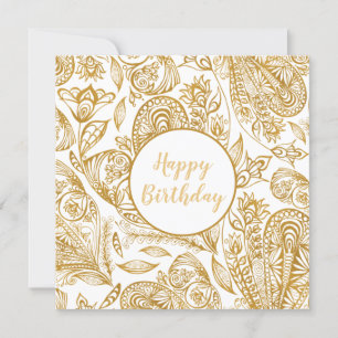 Elegant Gold Happy Birthday