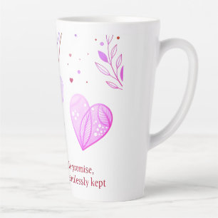 Elegant Gold Heart Love Art Latte Mug