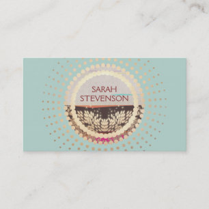 Elegant Gold Horizon Country Nature Business Card