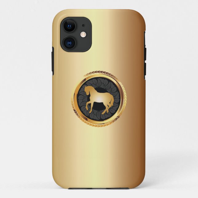Elegant Gold Horse iPhone 5 Case (Back)