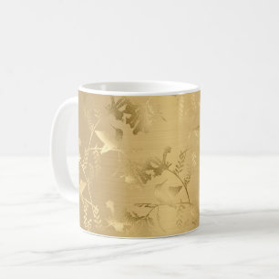 Elegant Gold Hummingbirds Glam Coffee Mug