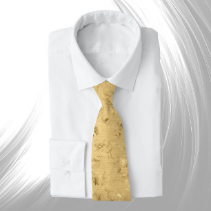 Elegant Gold Hummingbirds Glam Tie