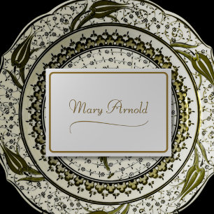 Elegant Gold Individual Place Card