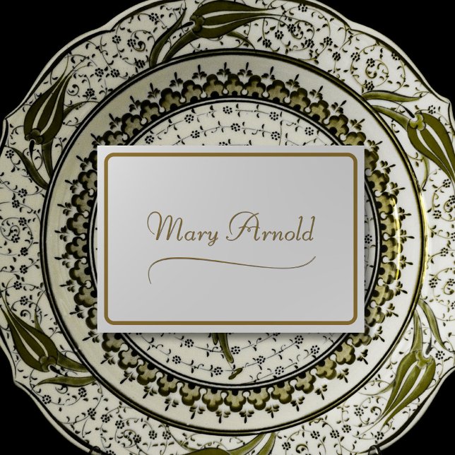 Elegant Gold Individual Place Card (Creator Uploaded)