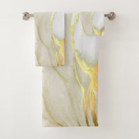 Elegant Gold Ink Abstract Pattern