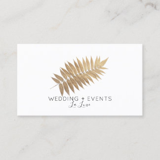 ★. Elegant Gold Leaf Business Card