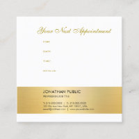 Elegant Gold Look Appointment Reminder Template