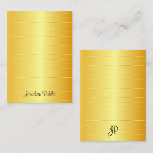 Elegant Gold Look Calligraphed Monogram Template