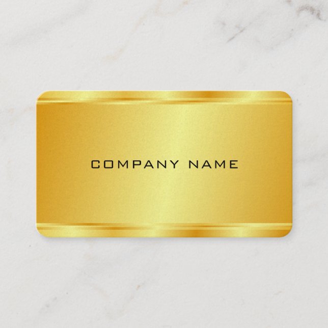 Elegant Gold Look Glamour Luxurious Template Pearl Business Card (Front)
