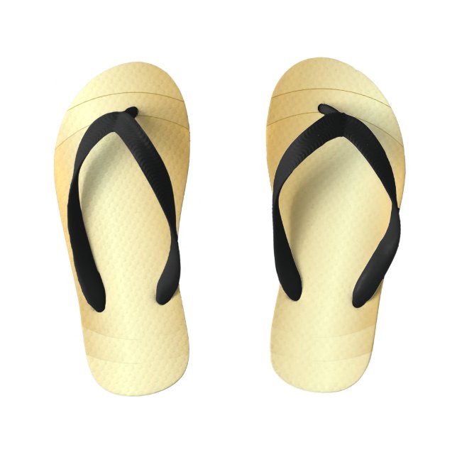 Elegant Gold Look Glamourous Modern Template Kid's Thongs (Footbed)