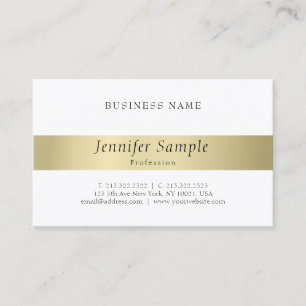 Elegant Gold Look Professional Clean Plain Modern Business Card