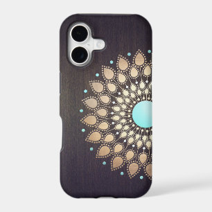 Elegant Gold Lotus Flower Wood Stylish Floral
