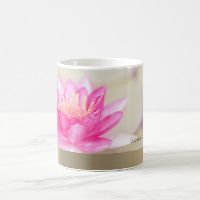 Elegant Gold Lotus, Yoga  Coffee Mug (Center)