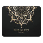 Elegant gold lotus yoga instructor mandala