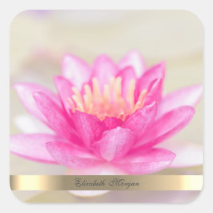 Elegant Gold,Lotus, Yoga   Square Sticker