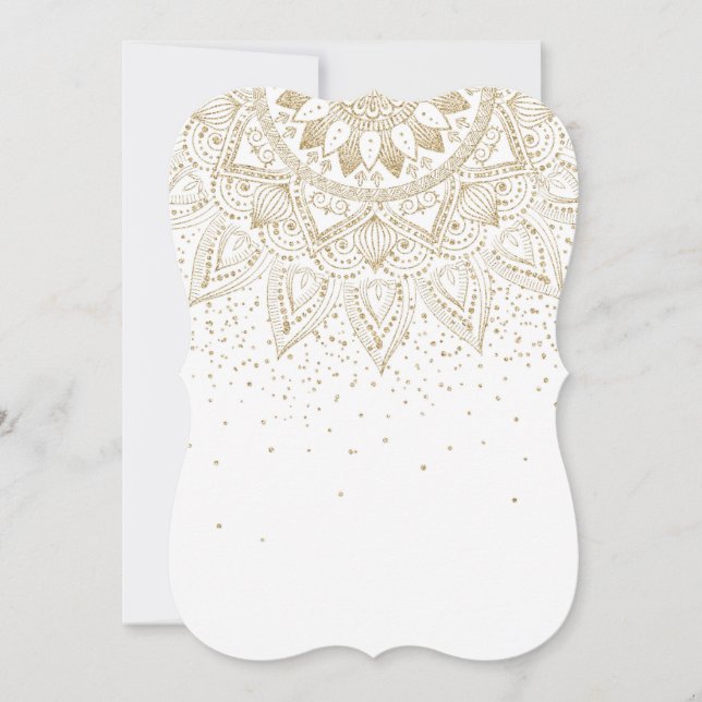 Elegant Gold Mandala Dots Design (Front)