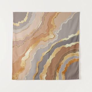 Elegant Gold Marble: Stylised Background. Tapestry