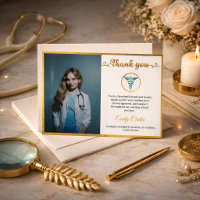 Elegant Gold Medical & Nursing School Grad Photo