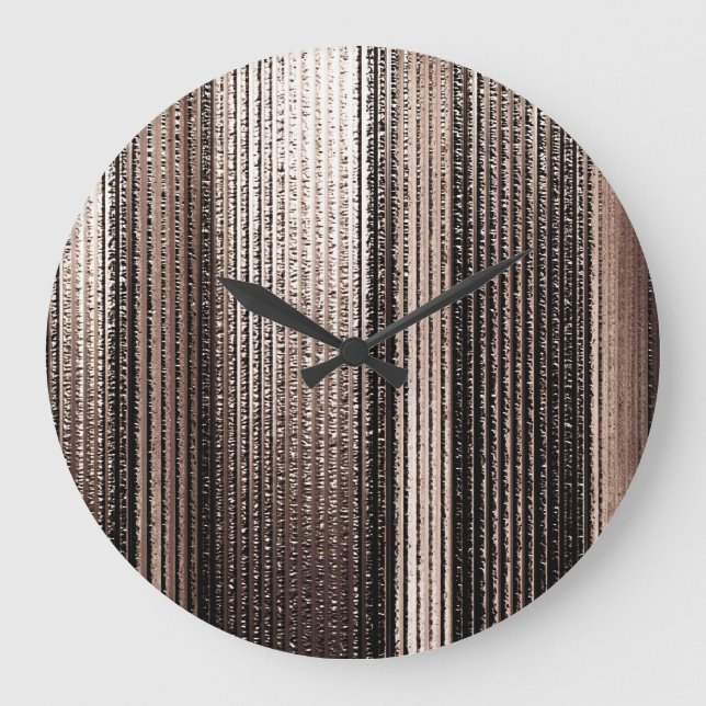 Elegant Gold Metal: 3D Luxurious Render Large Clock (Front)