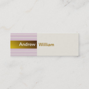 Elegant Gold Mini Business Card