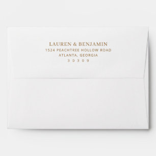 Elegant Gold Minimalist Envelope