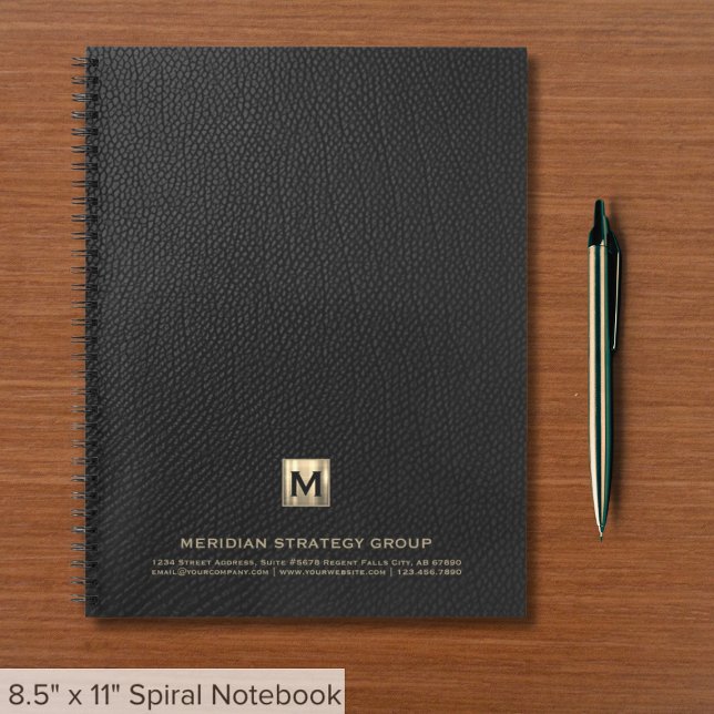Elegant Gold Monogram Notebook (Creator Uploaded)