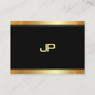 Elegant Gold Monogram Template Modern Professional Business Card