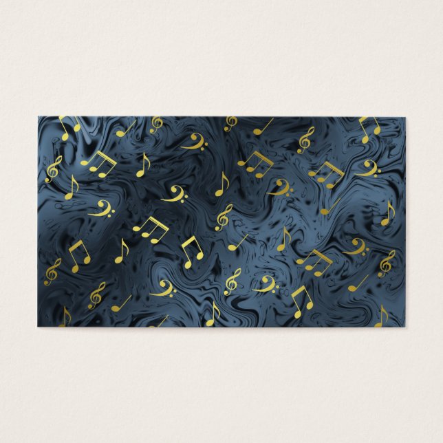 elegant gold music notes (Front)