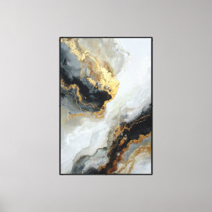 Elegant Gold & Neutral Abstract Wall Art