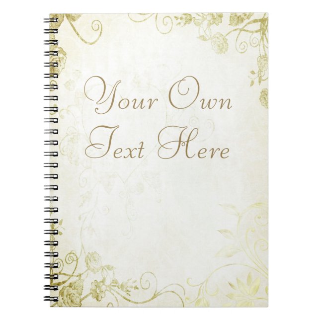 Elegant Gold Notebook (Front)