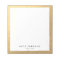 Elegant Gold Notepad