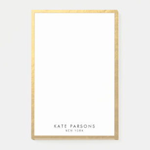 Elegant Gold Notepad