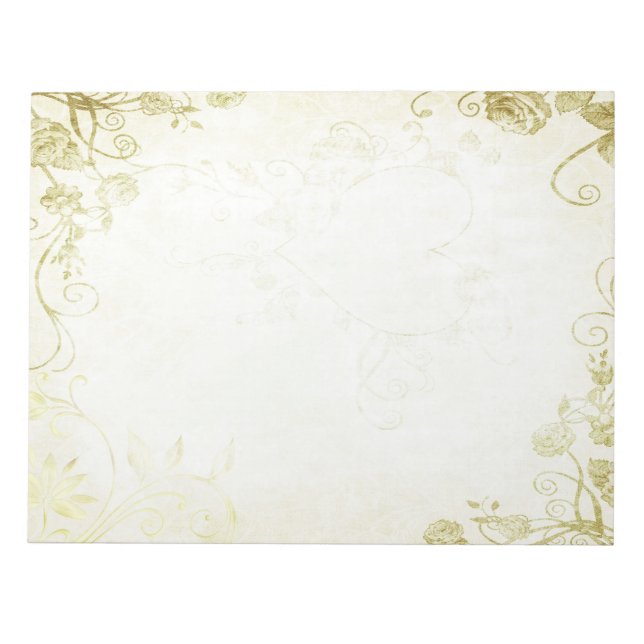 Elegant Gold Notepad (Front)