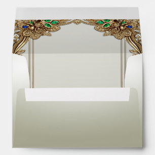 Elegant Gold Ornate Envelope