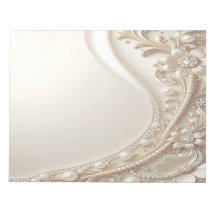 Elegant Gold Ornate Floral Notepad