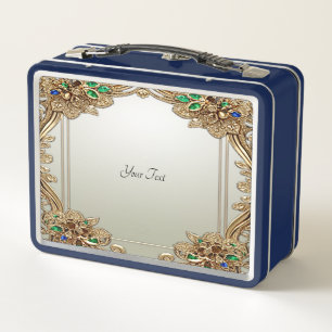 Elegant Gold Ornate Lunchbox