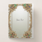 Elegant Gold Ornate Pocket Folder