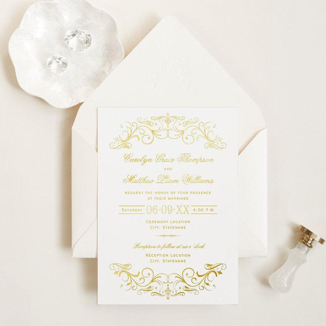 Elegant Gold Ornate Scroll Wedding (Creator Uploaded)