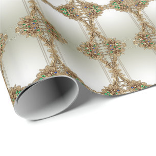 Elegant Gold Ornate Wrapping Paper